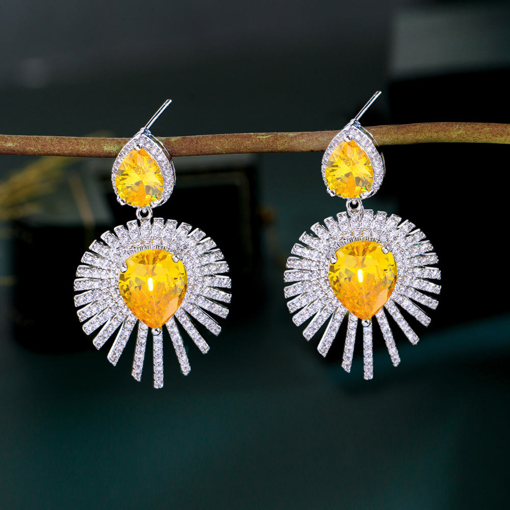 Boucles d'oreilles :  "Soleil Magistral"