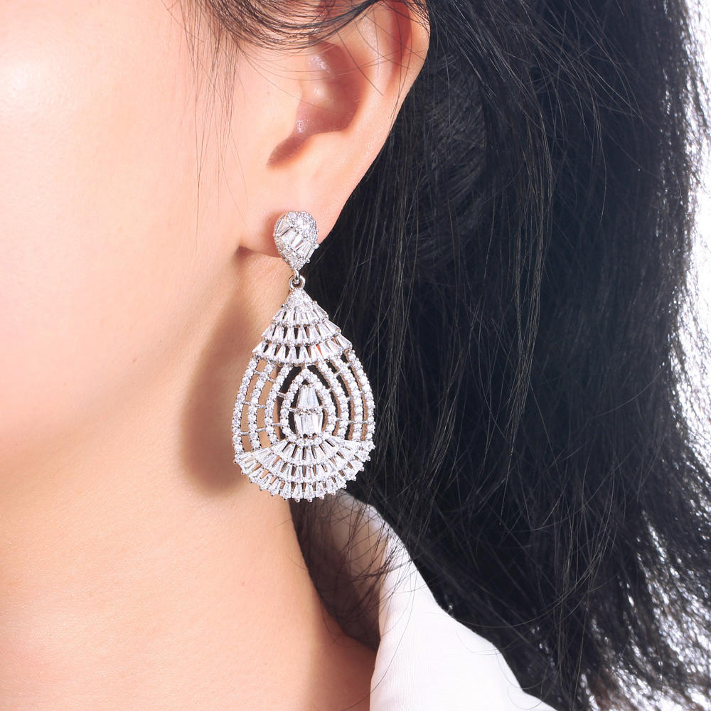 Boucles d'oreilles "Goutte de Cristal"