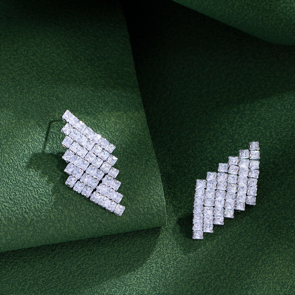 Boucles d'oreilles "Losange Immaculé"