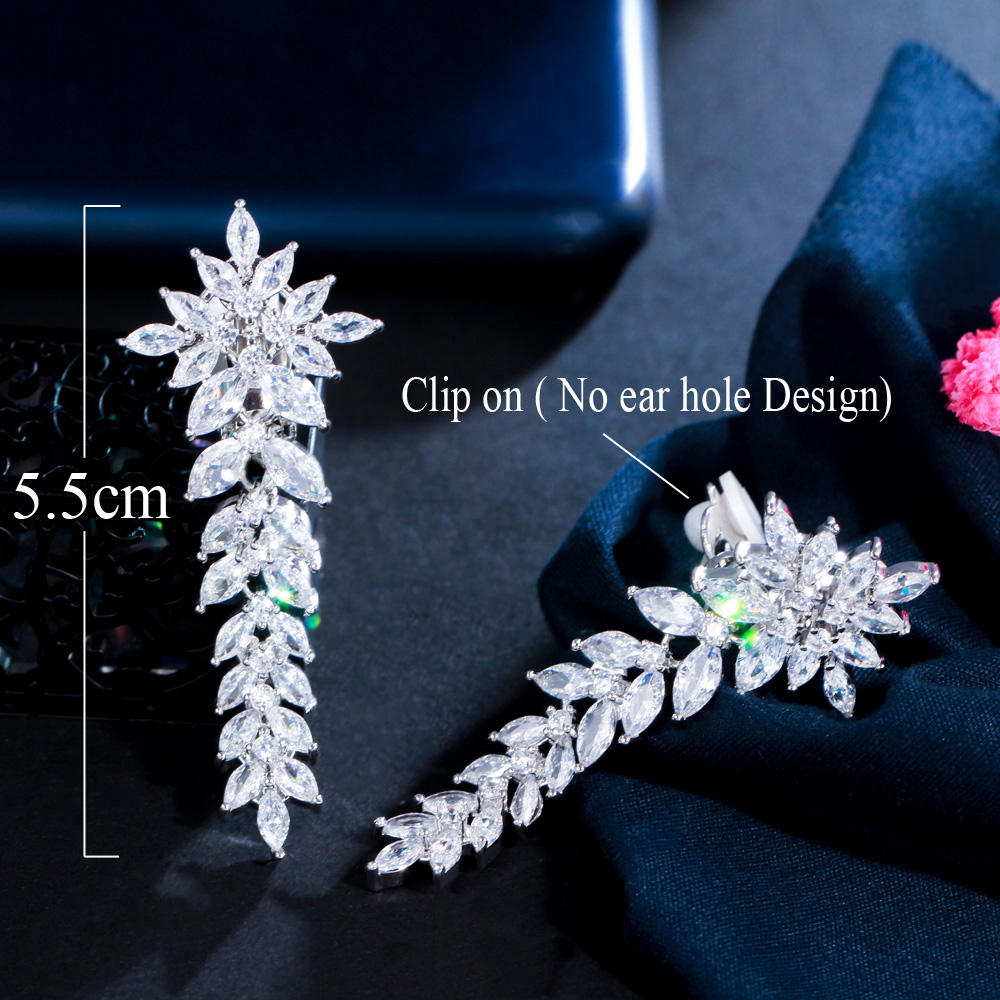 Boucles d'oreilles "Feuille Scintillante"