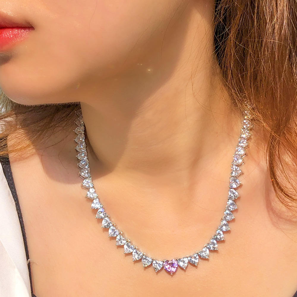 Collier "cœur de l'aube"