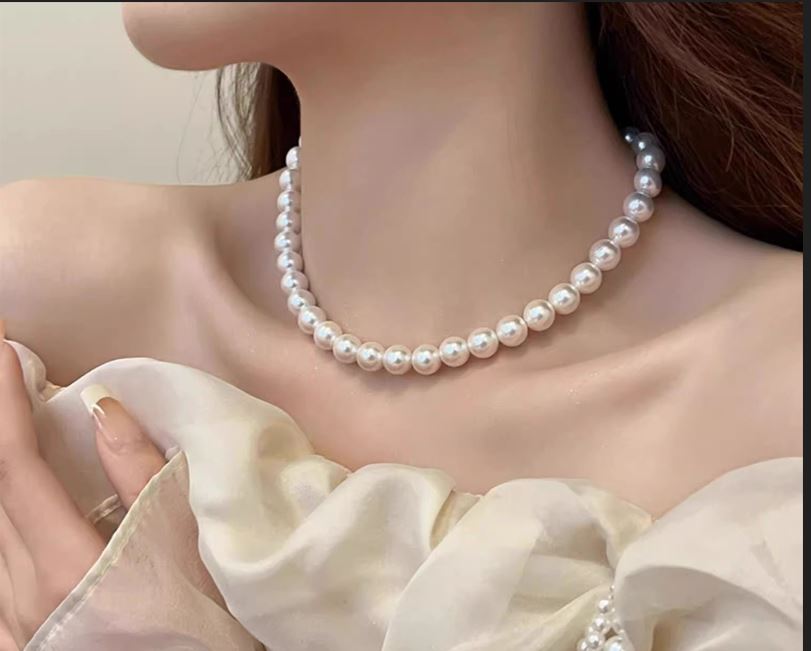 Nuage de Perles        Duo collier et boucles