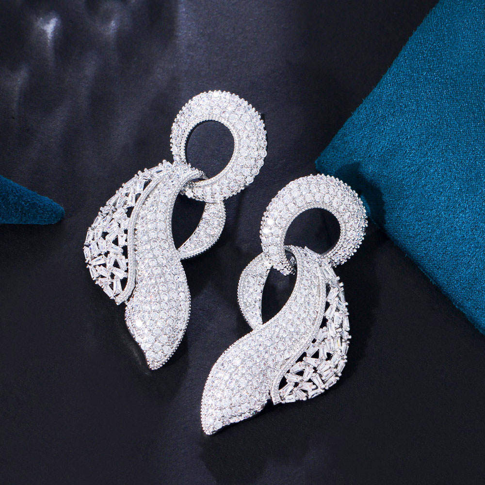 Boucles d'oreilles "Ondulation scintillante" 