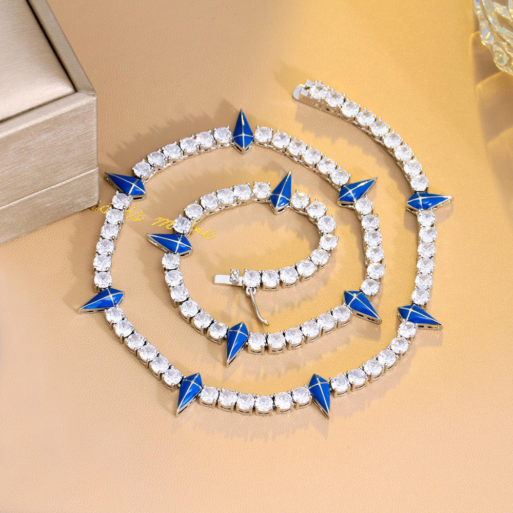 Collier "Charme Bleu"