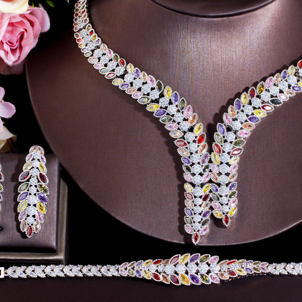 parure 4 pièces "Feuille d'Éternité"