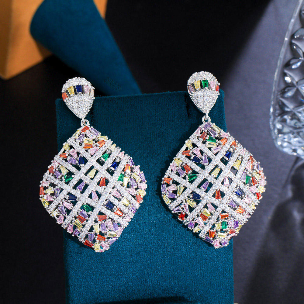 Boucles d'oreilles "Arc-en-ciel Blanc"