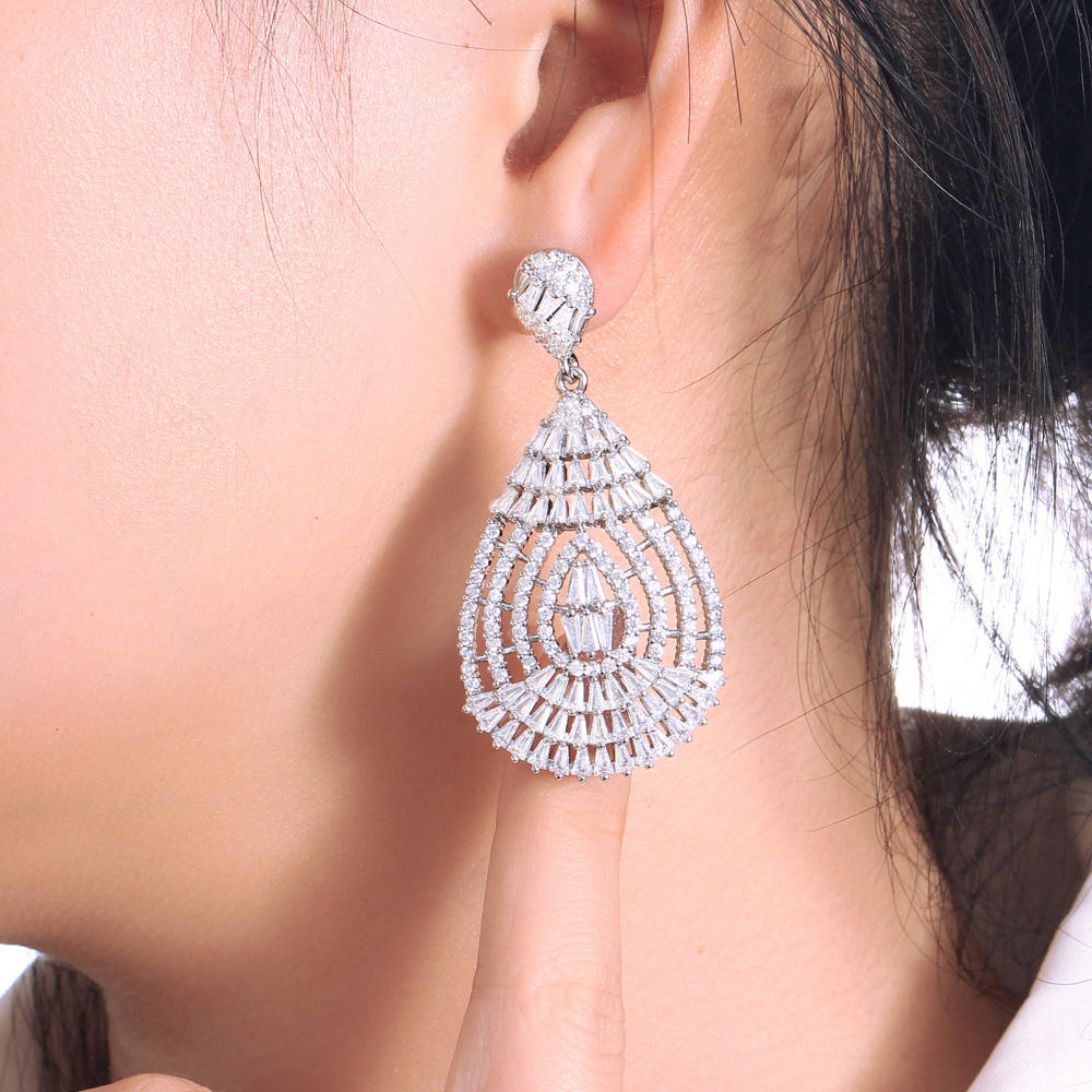 Boucles d'oreilles "Goutte de Cristal"