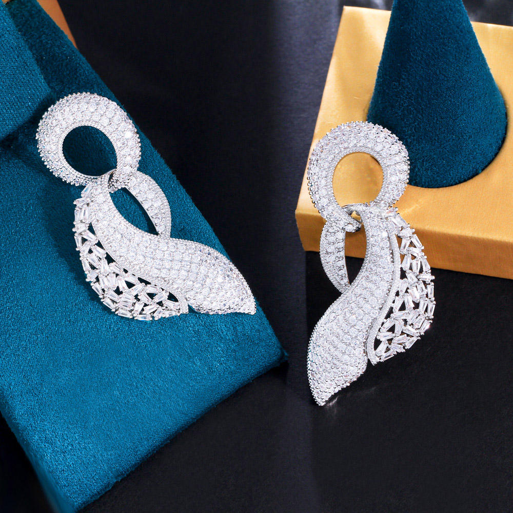 Boucles d'oreilles "Ondulation scintillante" 