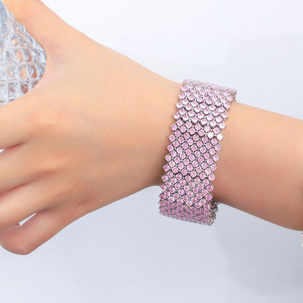 bracelet ''Rose Diamantée''