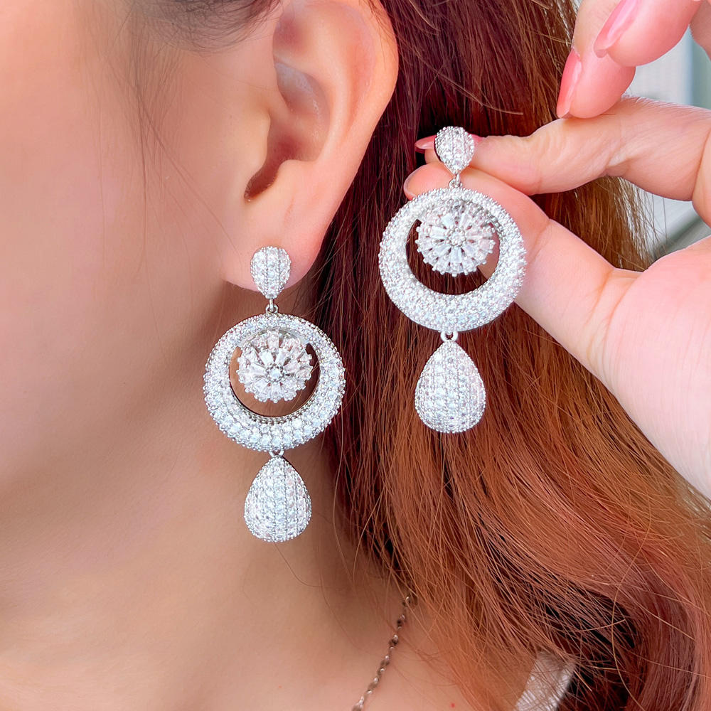 Boucles d'oreilles : "Brillance des cascades"