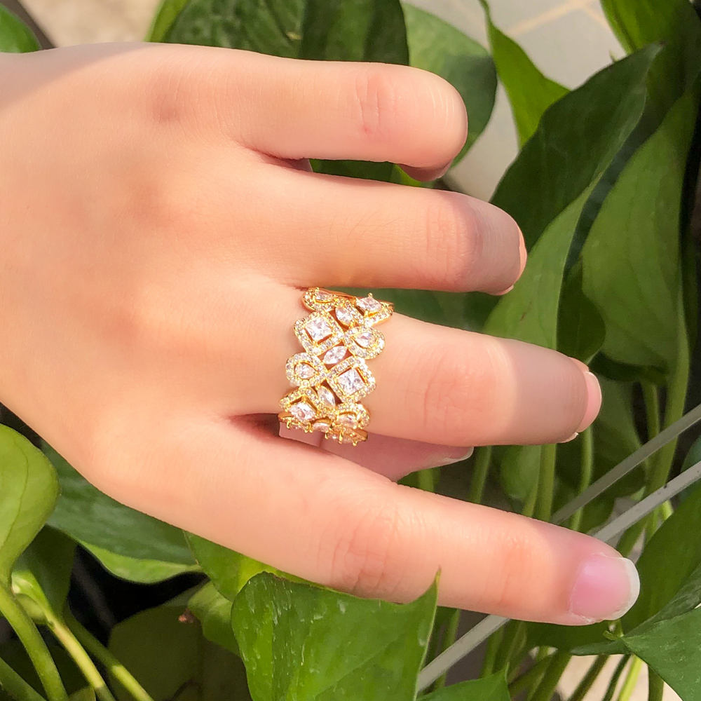 Bague "Cascade de Lumière"