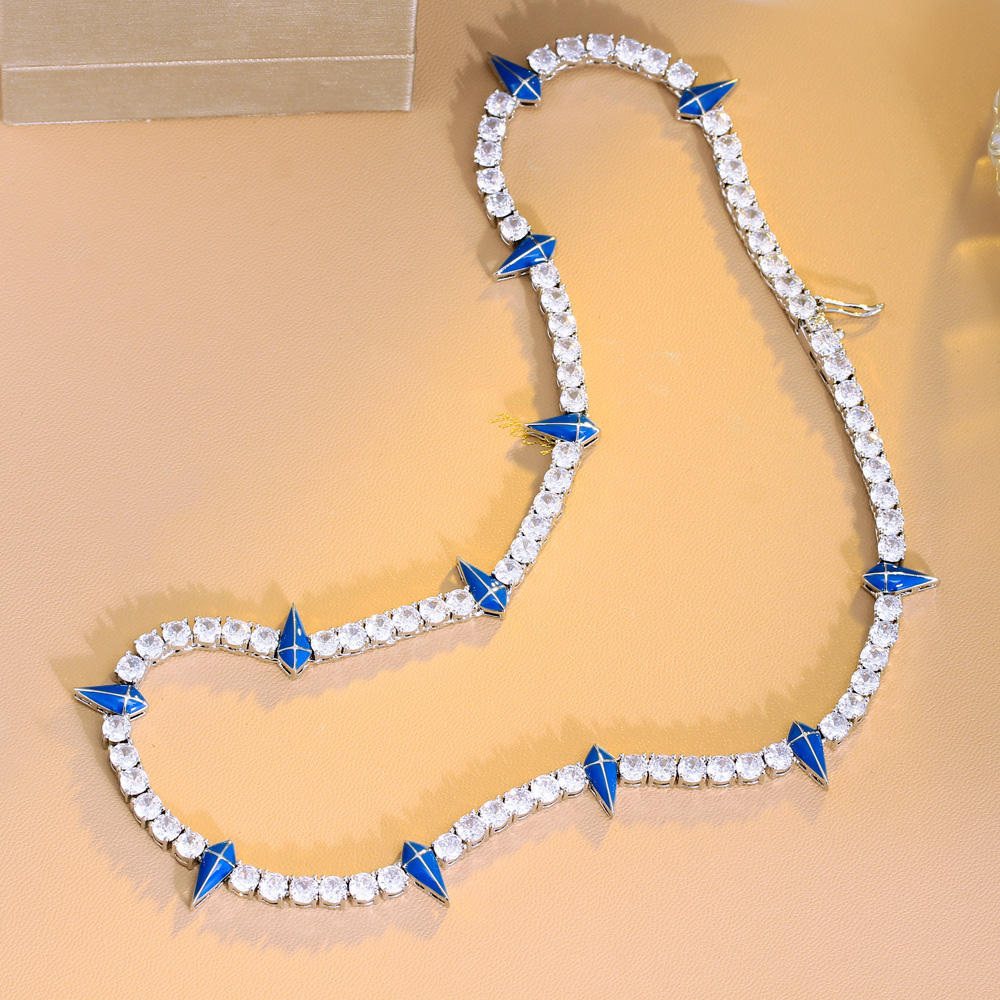 Collier "Charme Bleu"