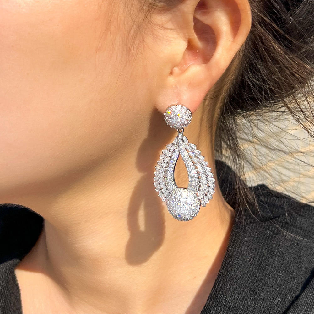 Boucles d'oreilles "Aube d'argent"