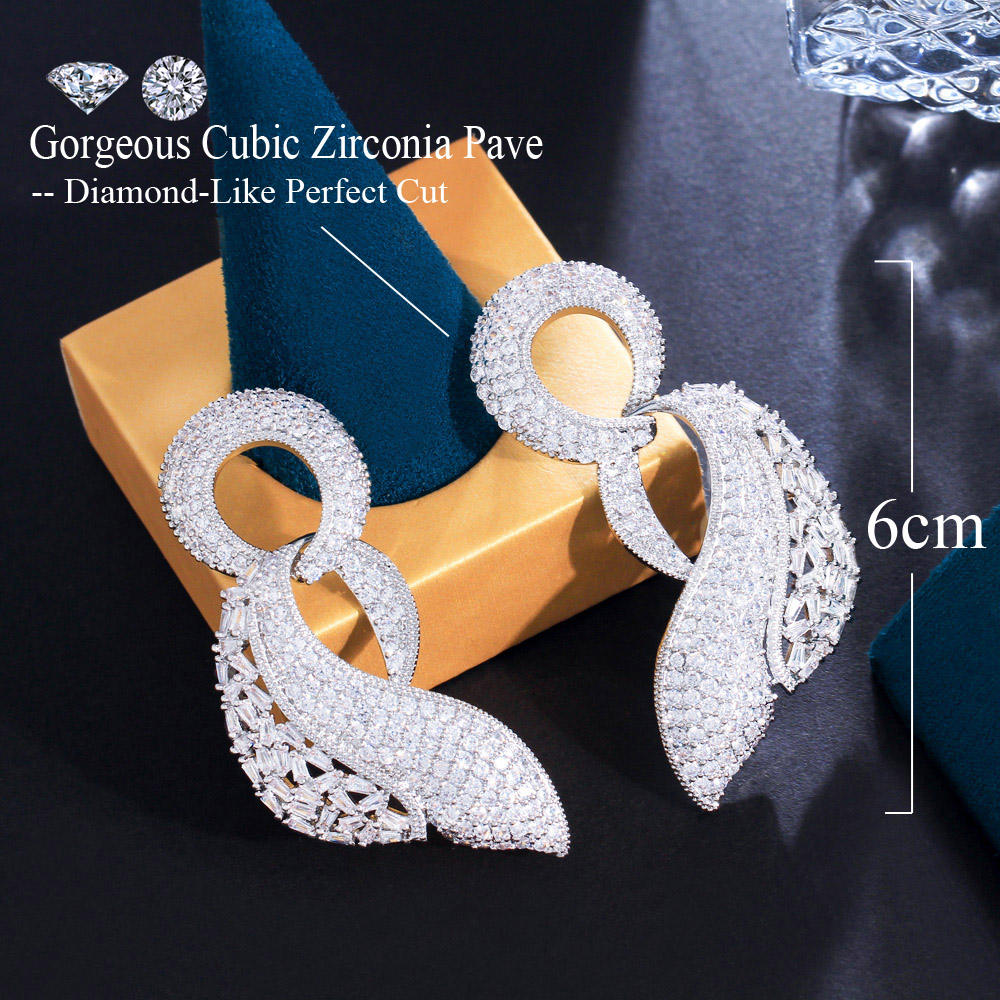 Boucles d'oreilles "Ondulation scintillante" 