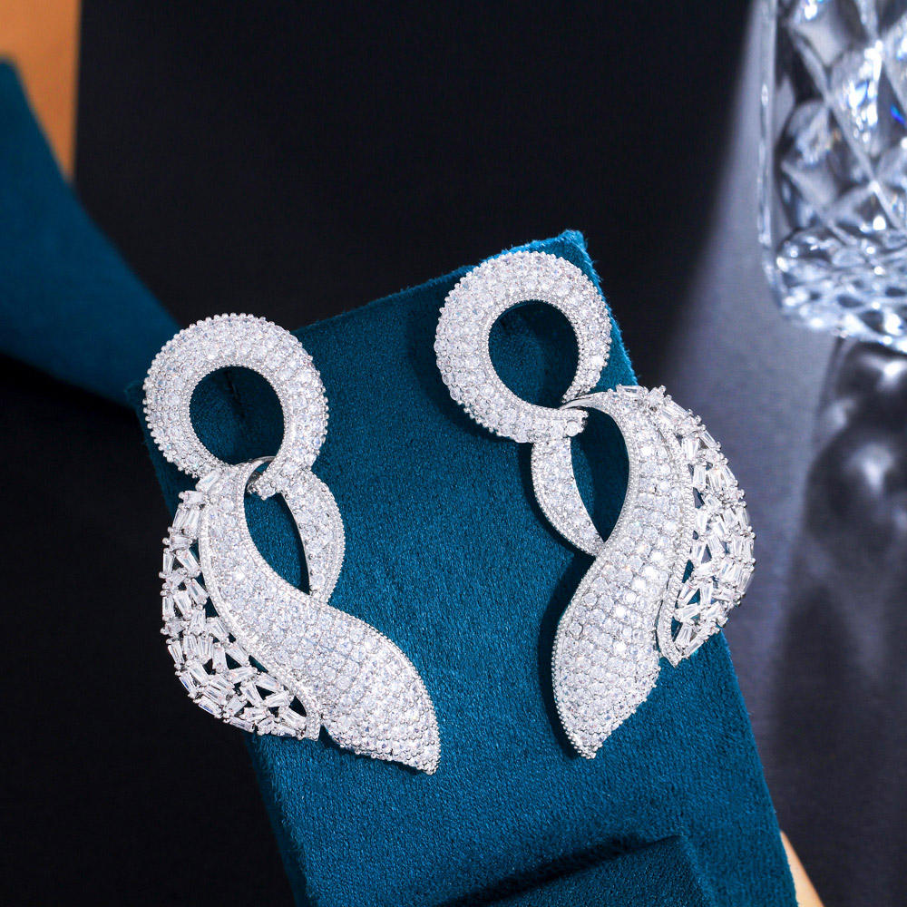 Boucles d'oreilles "Ondulation scintillante" 