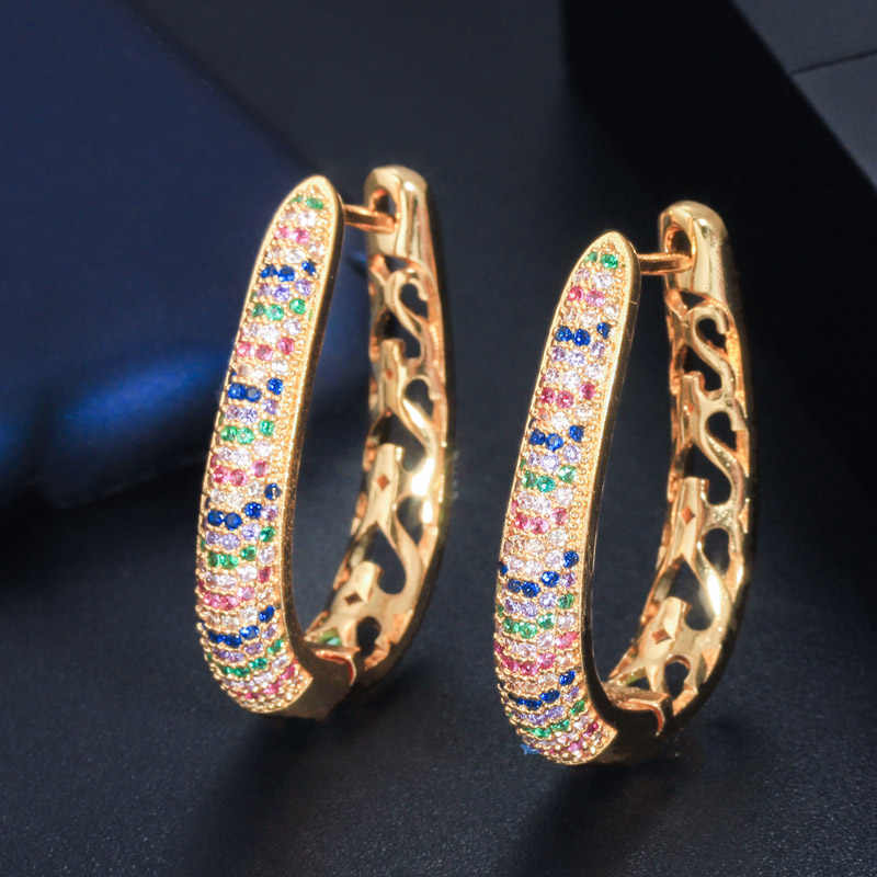 Boucles d'oreille "Créole d’Arc-en-Ciel"