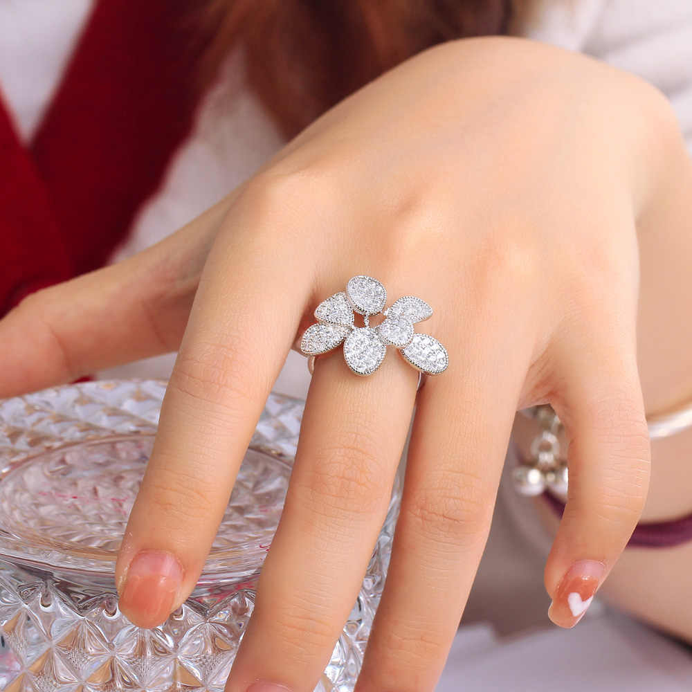 Bague "Cristal Fleurie"