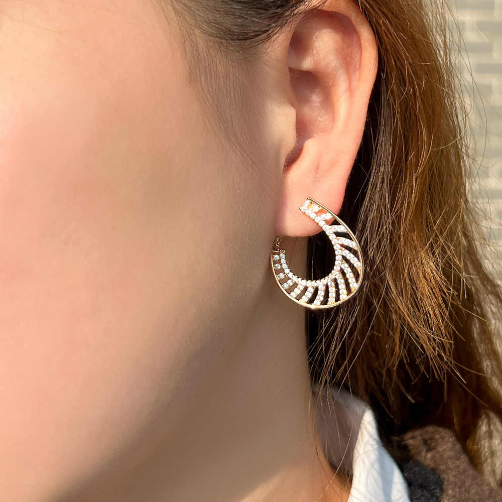 Boucles d'oreille "Éclipse Dorée"