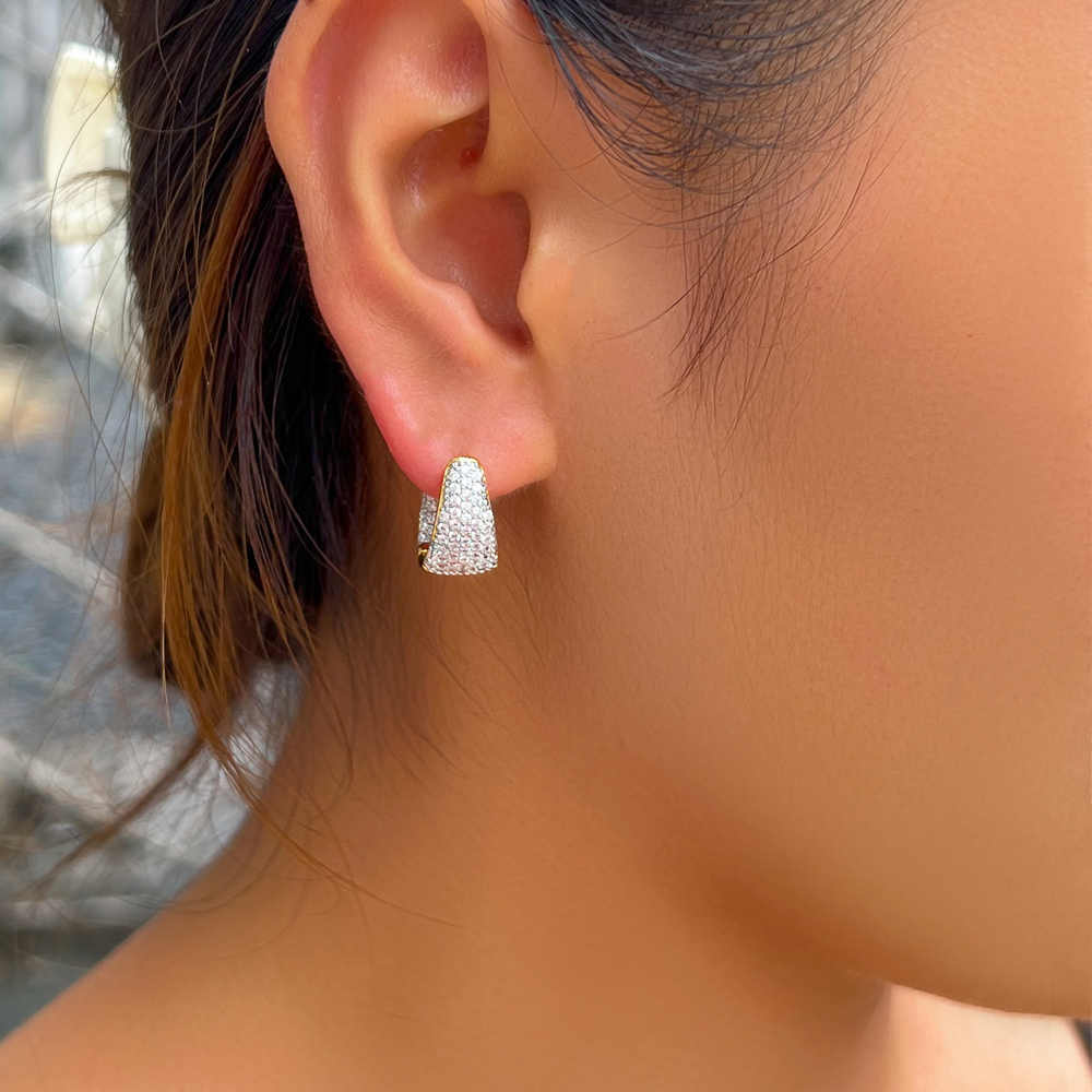 Boucles d'oreille "Éventail scintillant"