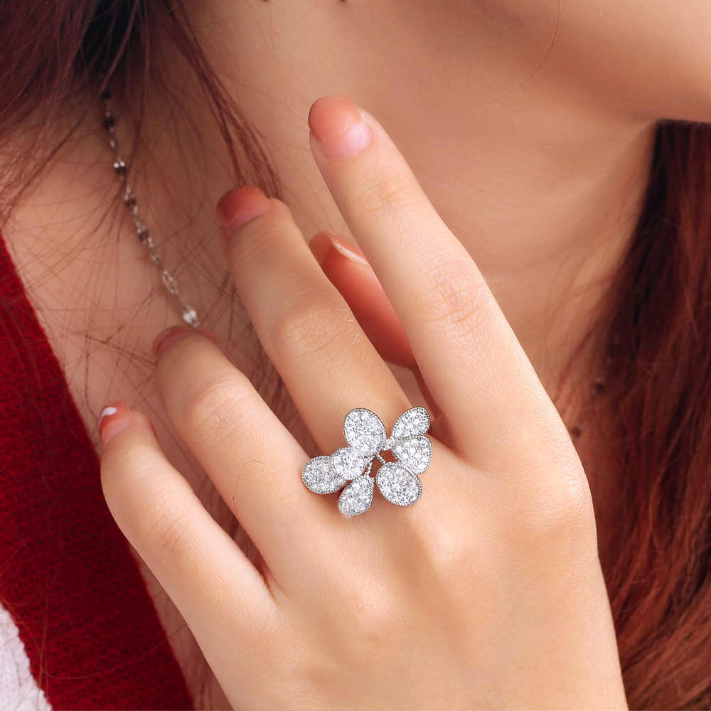 Bague "Cristal Fleurie"