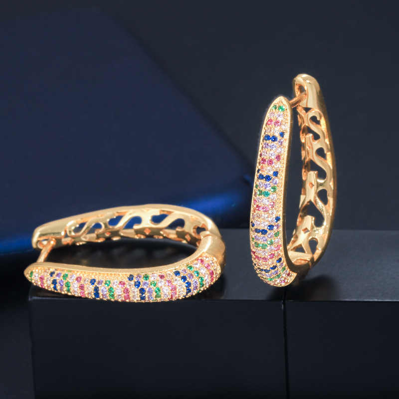 Boucles d'oreille "Créole d’Arc-en-Ciel"