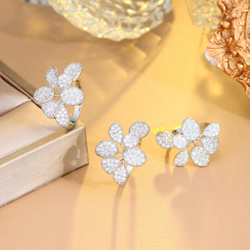 Bague "Cristal Fleurie"