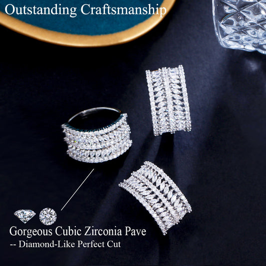 Bague pavé zircon cubique