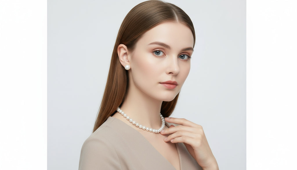 Nuage de Perles        Duo collier et boucles