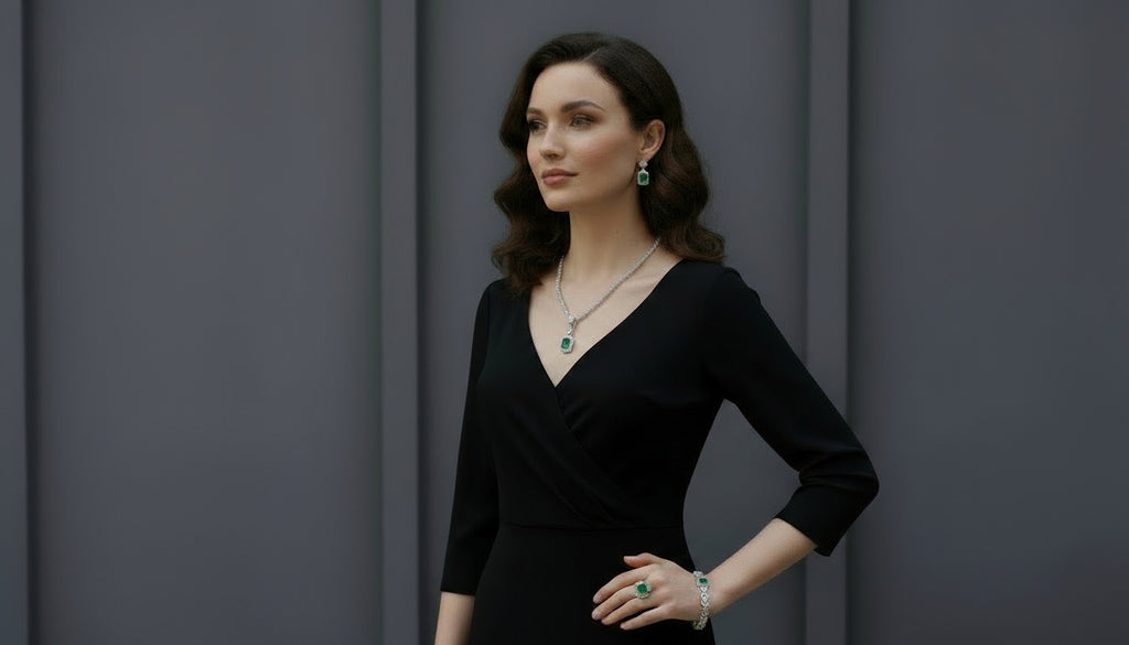 Parure Flamme d’Émeraude