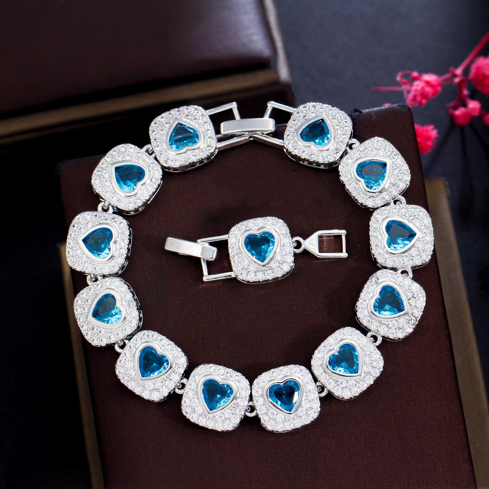 Bracelet "Cœur Éternel" en zircon cubique