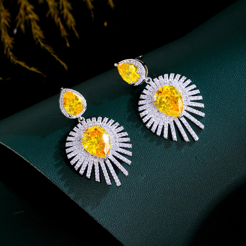 Boucles d'oreilles :  "Soleil Magistral"