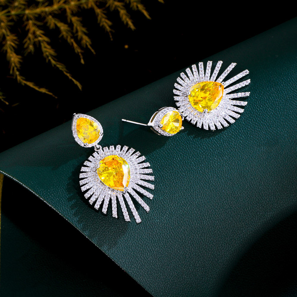 Boucles d'oreilles :  "Soleil Magistral"