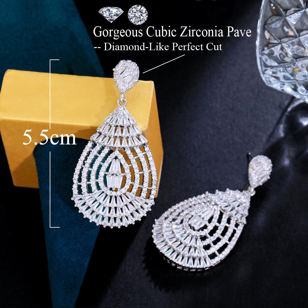Boucles d'oreilles "Goutte de Cristal"