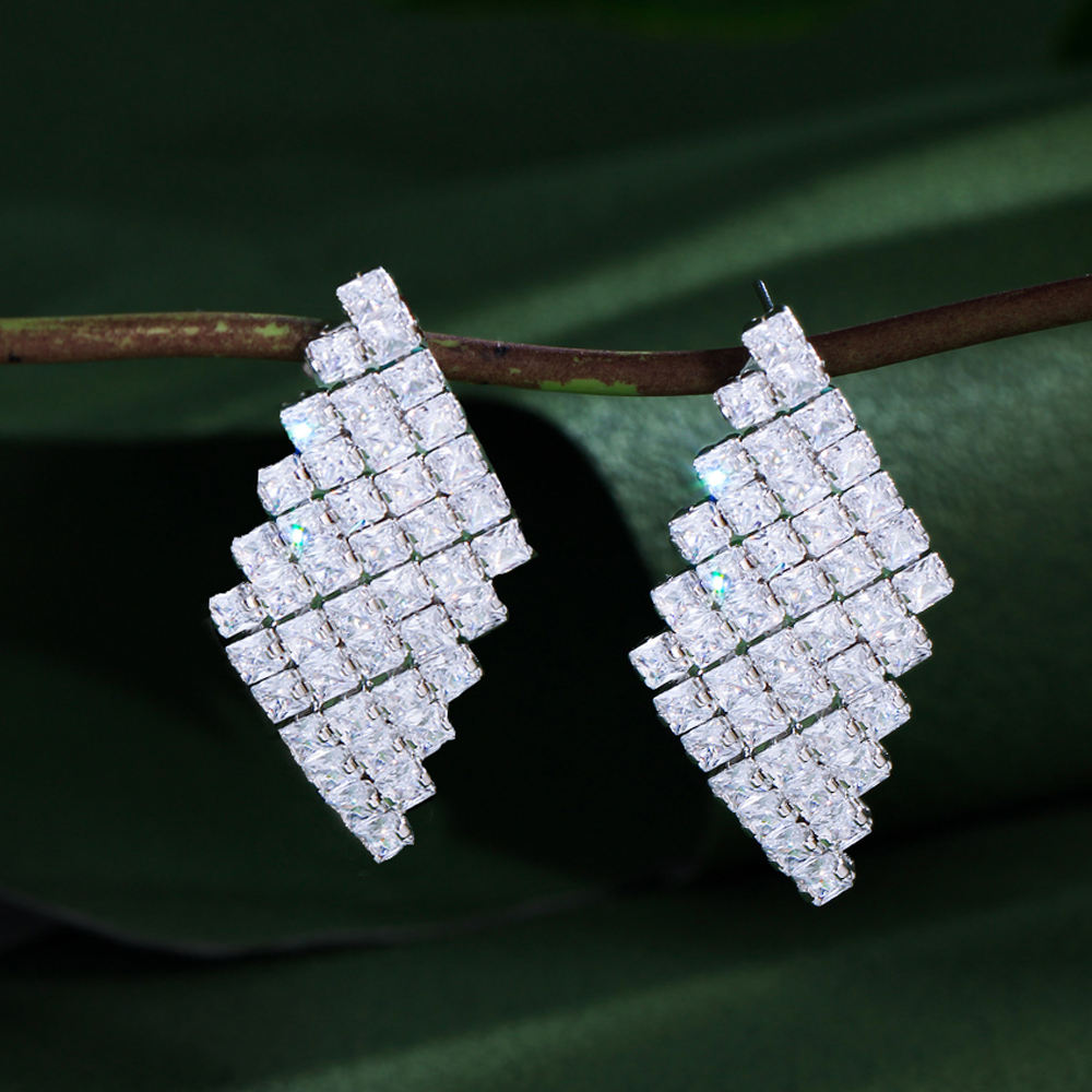 Boucles d'oreilles "Losange Immaculé"