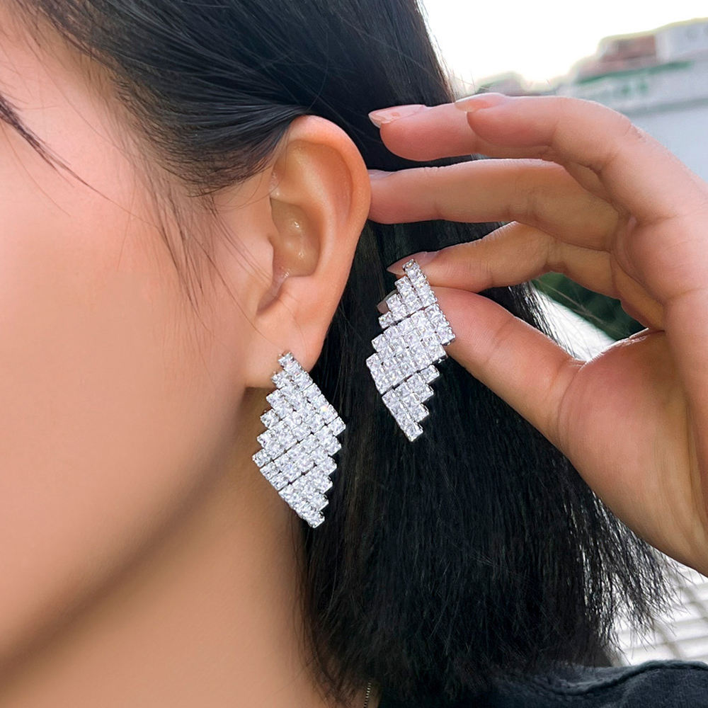 Boucles d'oreilles "Losange Immaculé"