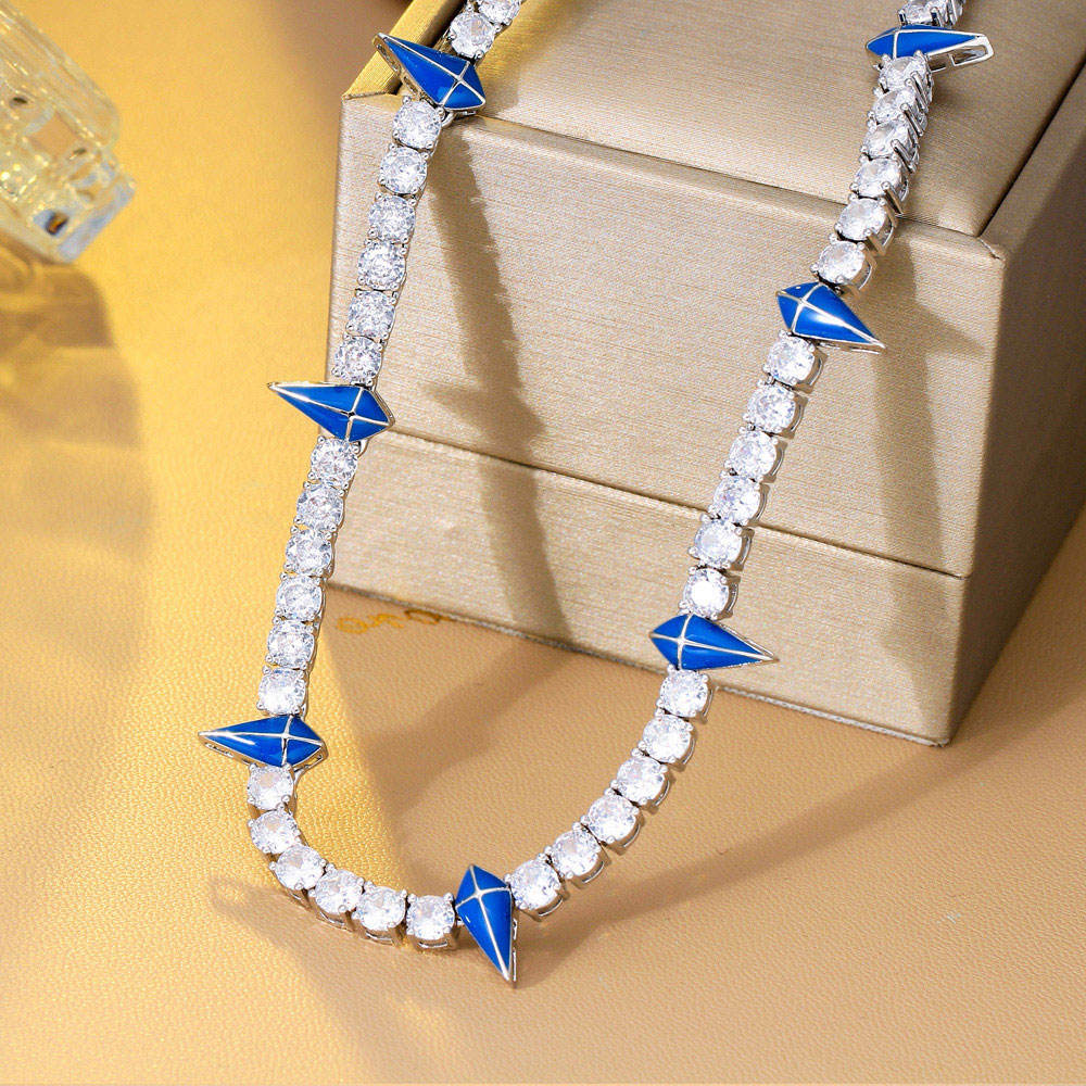 Collier "Charme Bleu"