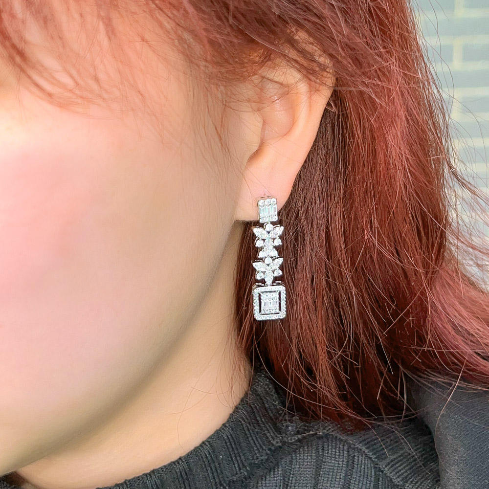 Boucles d'oreilles "Cristal Boréal"