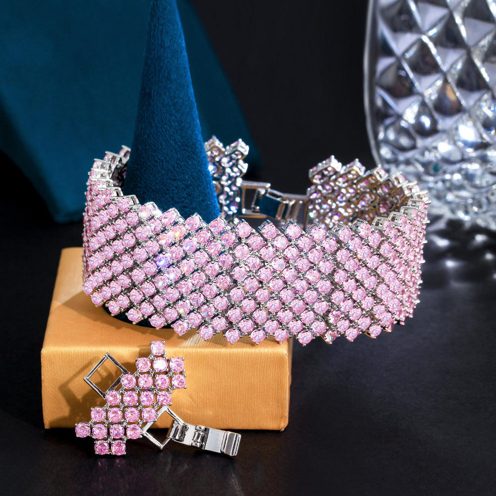 bracelet ''Rose Diamantée''